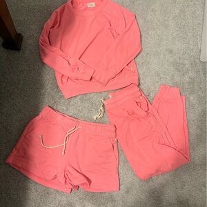 Lou & Grey Pink Sweatshirt and Joggers Set